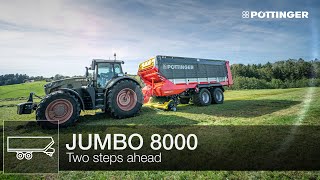 Two steps ahead with JUMBO 8000 loader wagon