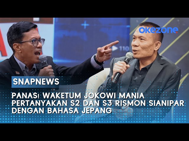 Panas! Waketum Jokowi Mania Pertanyakan S2 dan S3 Rismon dengan Bahasa Jepang | Rakyat Bersuara