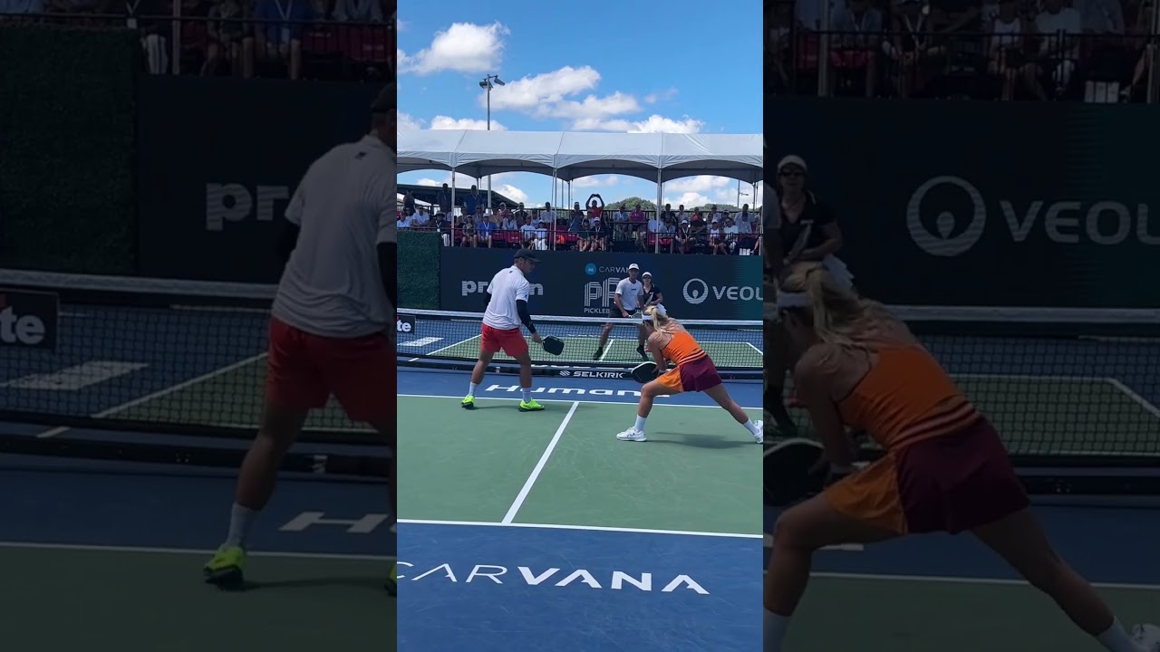 Jorja and JW Johnson win the best pickleball point you’ll see all WEEK!!