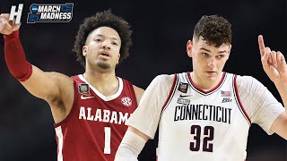 Alabama vs UConn - Game Highlights | Final Four | April 6, 2024 NCAA March Madness