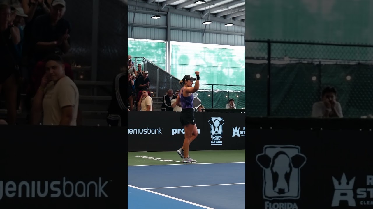 Gold medal pickleball point for Catherine Parenteau 🏆