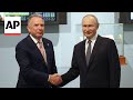 Putin shakes hands with Trumps special envoy Steve Witkoff before talks
