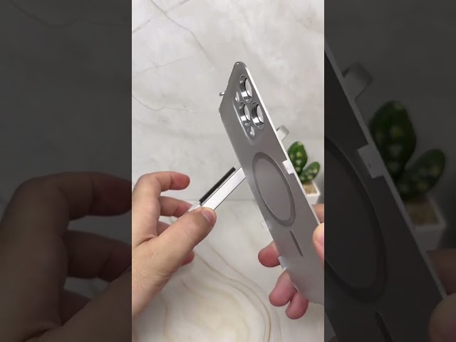 Product Link in Bio ( # 2448  ) ✅ Magnetic Power Safety Metal Phone Case