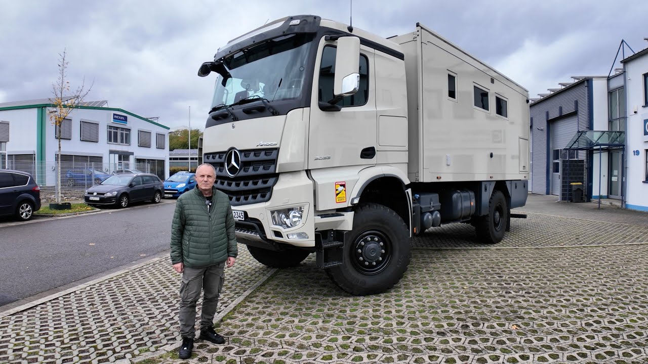 WOHNMOBIL wie neu UMSTÄNDEHALBER GÜNSTIG abzugeben. Mercedes Arocs 4x4 sucht neuen Besitzer