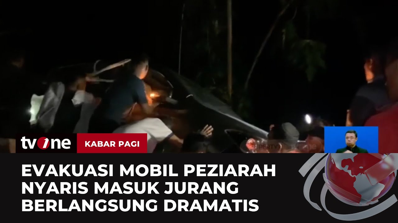Video Amatir Mobil Peziarah Nyaris Masuk Jurang | Kabar Pagi tvOne