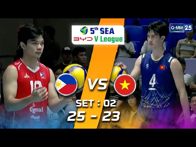 Philippines 🇵🇭 vs Vietnam 🇻🇳 | Highlight (SET 2) | 9 ก.ค. 68 | SEA V.League