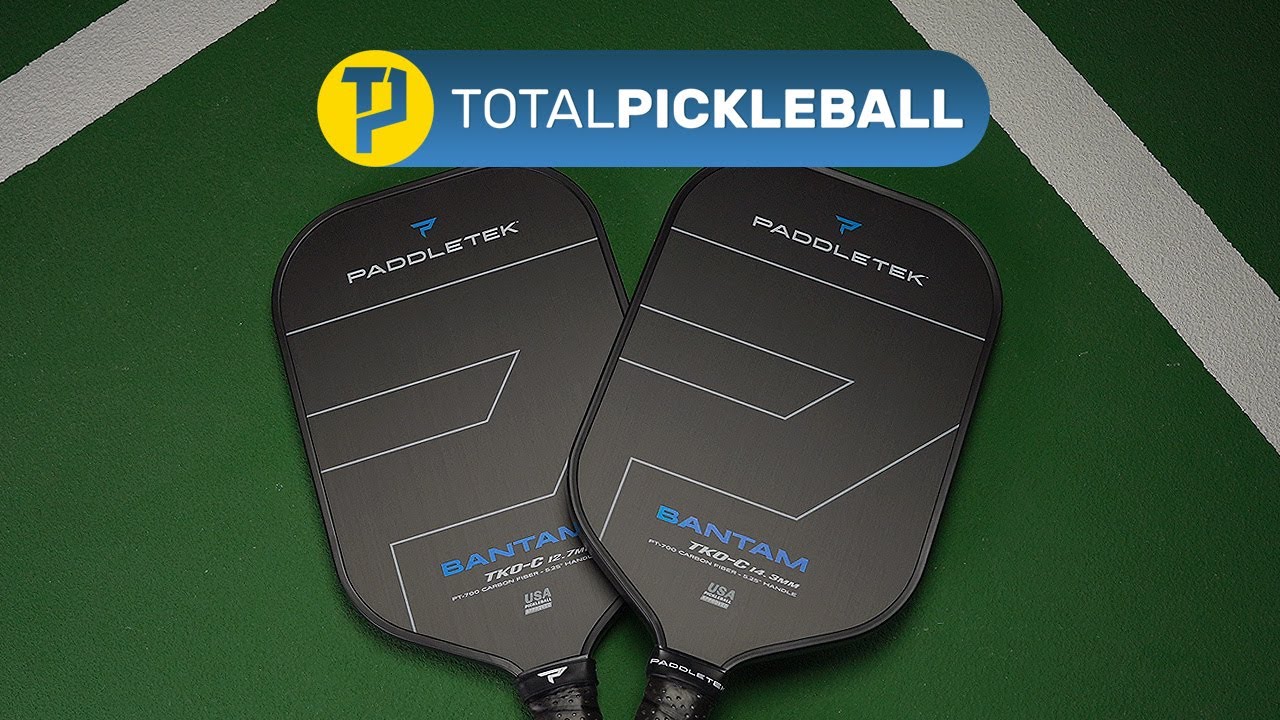 1st look at the new Paddletek Bantam Paddles - Total Pickleball VLOG