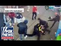 Migrants attack NYPD officers in shocking video