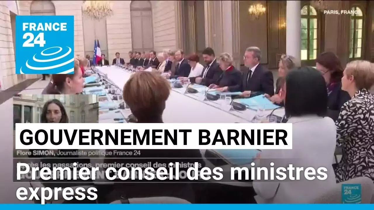 Gouvernement Barnier : premier conseil des ministre express • FRANCE 24