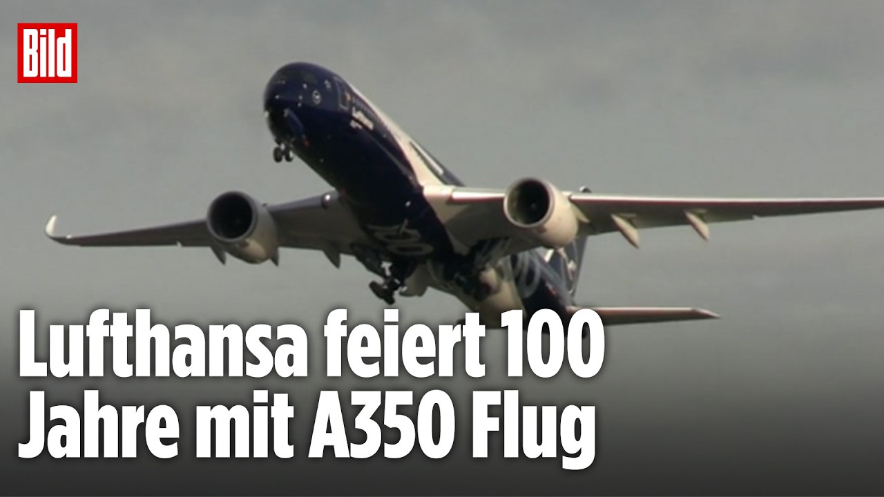 100 JAHRE LUFTHANSA: Jubiläumsflug landet spektakulär in Köln