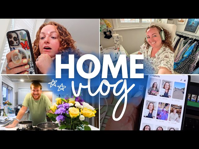 HOME VLOG! 🏡 content creator behind-the-scenes, running a business & answering my influencer FAQs 🖥️