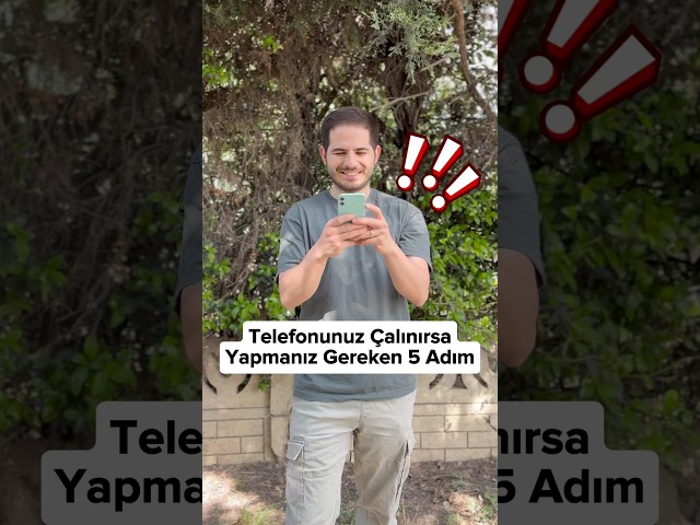 Telefonunuz çalınırsa yapmanız gereken 5 adım // SONUNCU ADIM ÇOK ÖNEMLİ !