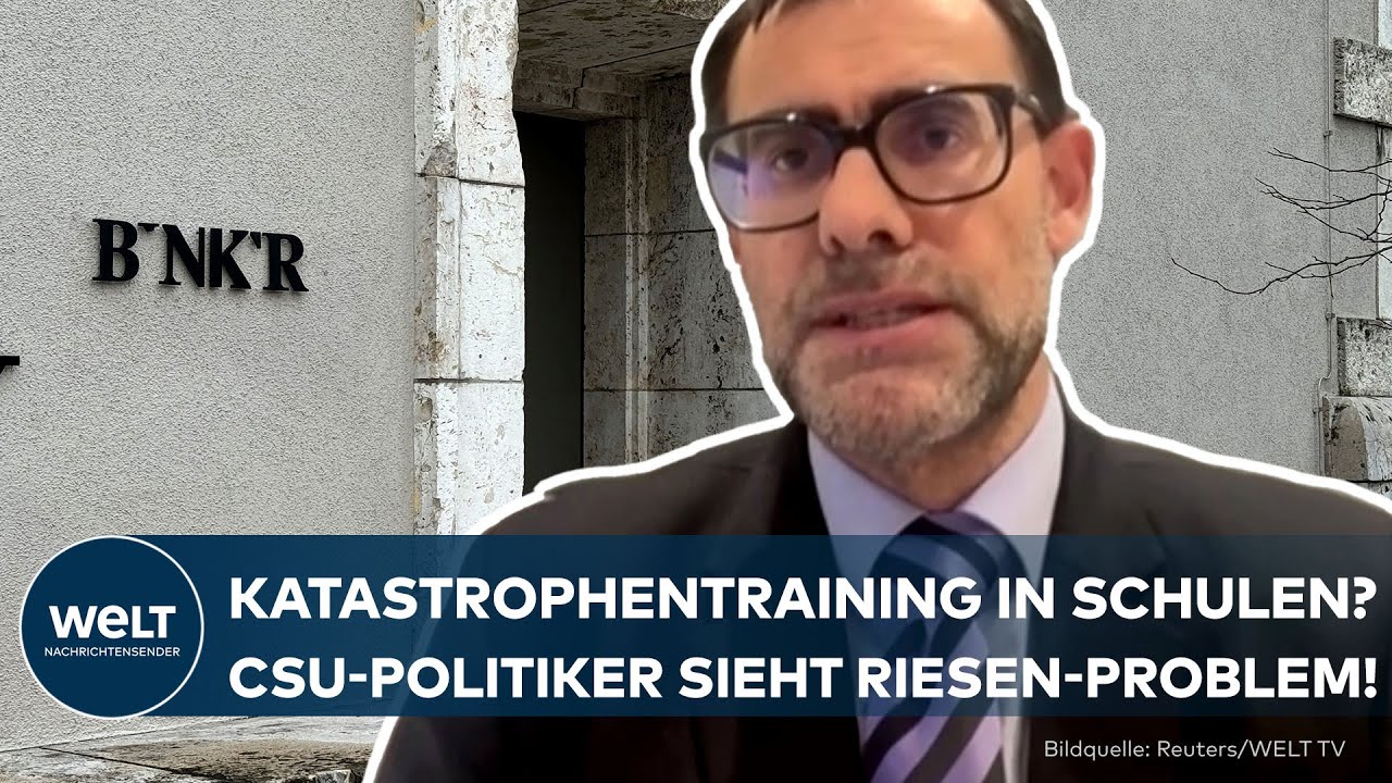 KATASTROPHENTRAINING IN SCHULEN: CSU-Politiker Ralph Edelhäußer - "Haben gar keine Schutzräume!"