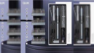 Pratinjau video produk QUK Set Obeng USB Elektrik Rechargable Electric Screwdriver 50in1 - UP50