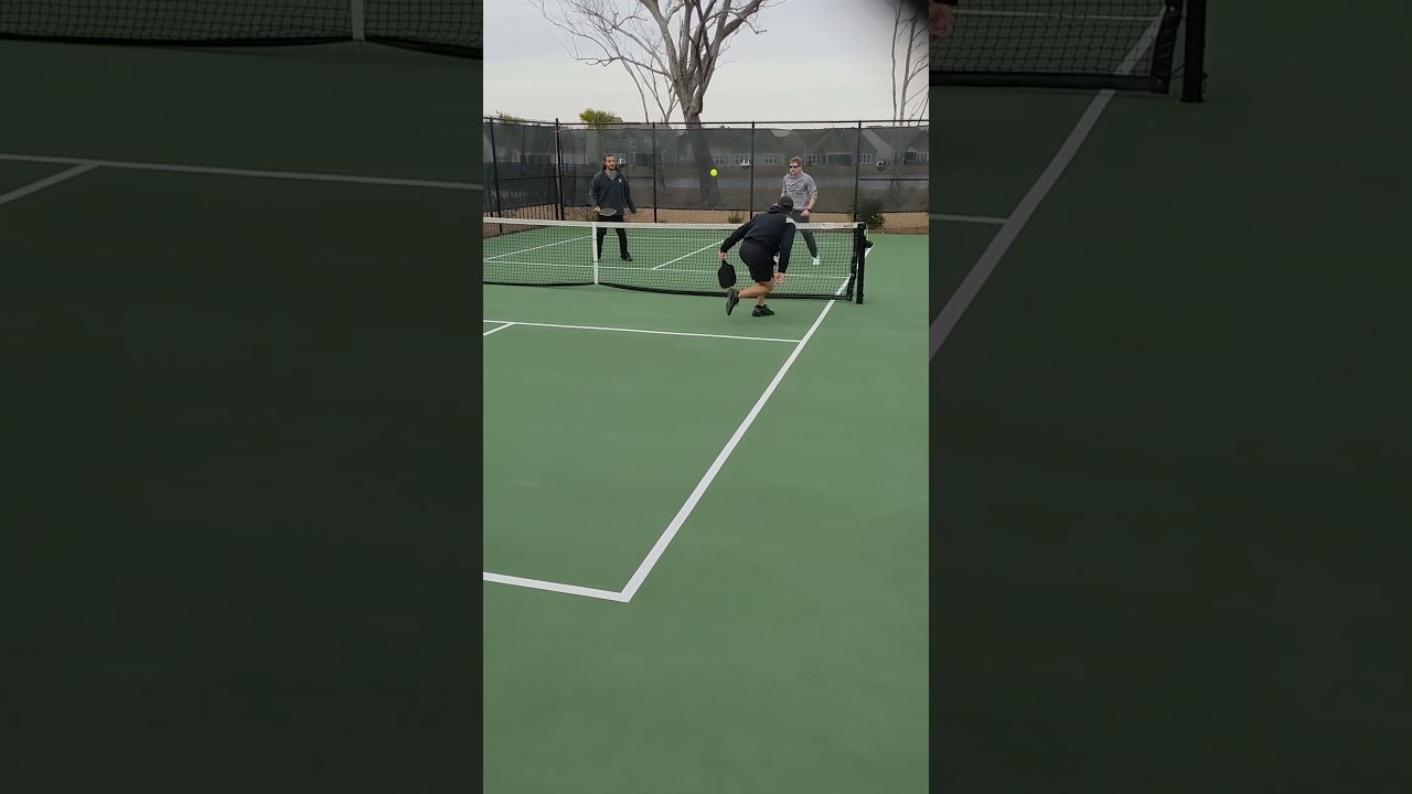 who hit the winner? #pickleballdoubles #tennis #pickleballrocks #pickleballpaddle