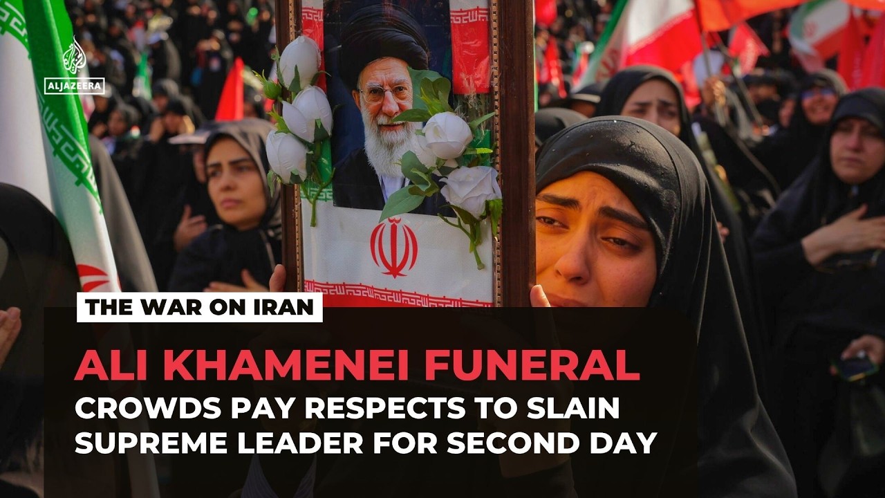 Huge crowds pour into Tehran for funeral ceremonies for Iran’s slain leader Ali Khamenei