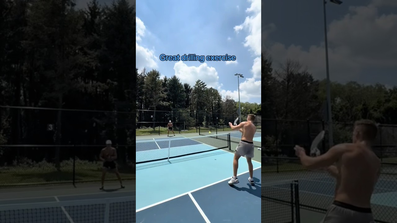 Best Drilling Exercise In Pickleball! 😤 #pickleball #pickleballvideos #pickleballshorts