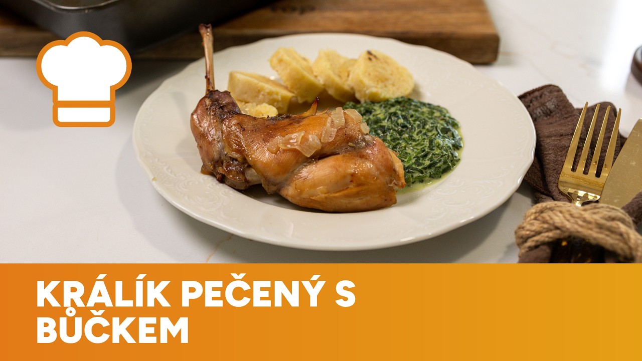 Králík pečený s bůčkem je ideálním nedělním obědem
