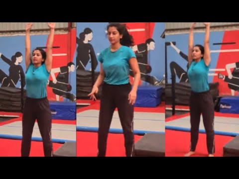 Vishnupriya performs cartwheels in gym, video goes viral Vishnupriya performs cartwheels in gym, video goes viral