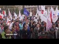 Thousands rally in Chile capital in support of nationwide strike against Boric government  - 01:04 min - News - Video
