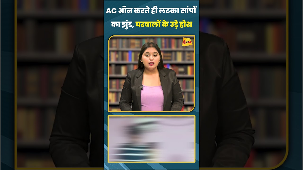 AC ऑन करते ही लटका सांपों का झुंड, घरवालों के उड़े होश #ytshorts #shorts
