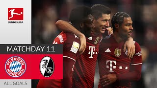 Bayern ends Freiburg unbeaten run | FC Bayern — SC Freiburg 2-1 | All Goals – Bundesliga 2021/22