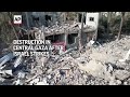 Destruction in central Gaza after Israel strikes  - 01:06 min - News - Video