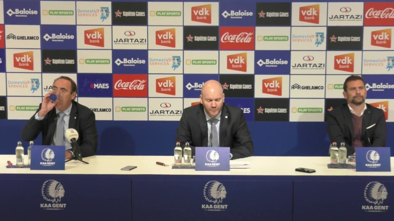 Persconferentie na KAA Gent - KAS Eupen