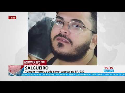 SALGUEIRO - Homem morreu após carro capotar na BR-232