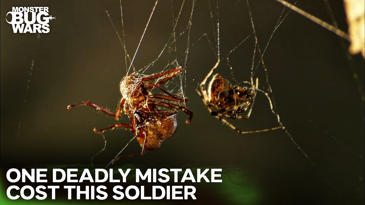 Struggle For Survival Amidst Silken Webs | Monster Bug Wars