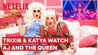 Drag Queens Trixie Mattel & Katya React to RuPaul's AJ and the Queen | I Like to Watch | Netflix
