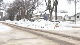 High snowbanks causing safety concern for residents of Saskatoon