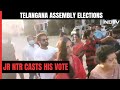 Telangana Elections 2023: Jr NTR, wife cast vote in high-stakes battle