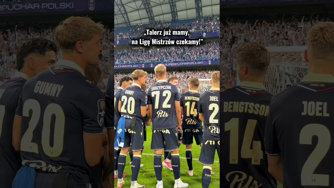 Lech poznań świętuje z kibicami zdobycie superpucharu polski #shorts