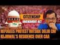 Refugees Protest Outside Delhi CM Kejriwals Residence Over CAA Remarks | News9