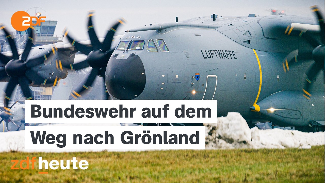 Sicherheit in der Arktis: NATO-Länder verstärken Präsenz auf Grönland | ZDF-Mittagsmagazin