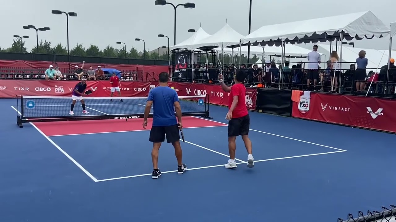 Dave Weinbach/Tien Nguyen x Dan Traxler/Made Jaya, PPA Senior Pro TX Open, Semis Game 2