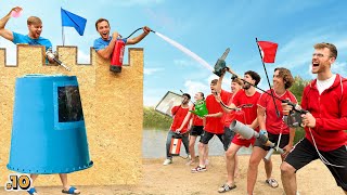 100 Abonnenten bauen Festungen: Unsere Wasserschlacht eskaliert