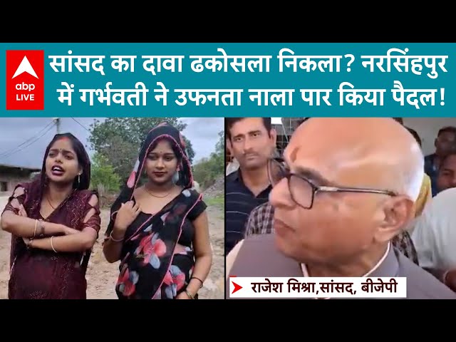 MP News: सांसद का दावा ढकोसला निकला? नरसिंहपुर में गर्भवती ने उफनता नाला पार किया पैदल!