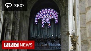 In 360: Notre-Dame cathedral before the fire