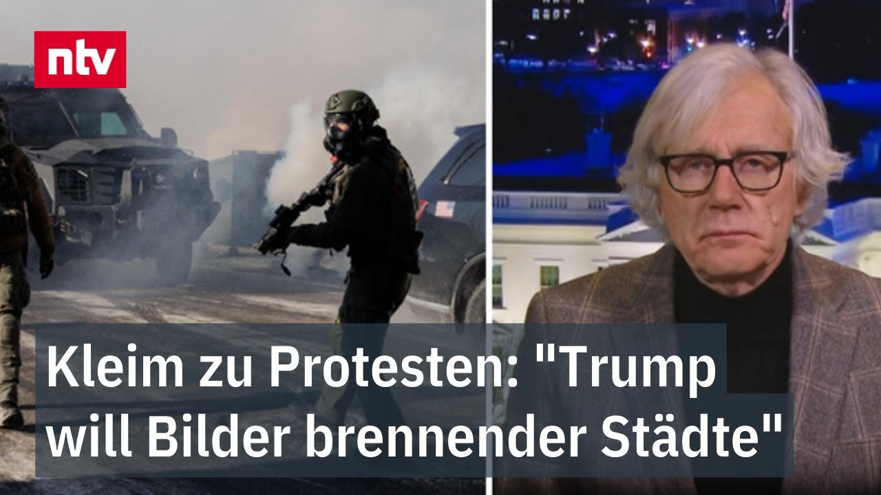 Kleim zu Protesten: "Trump will Bilder brennender Städte" - ICE-Tötung wühlt USA auf
