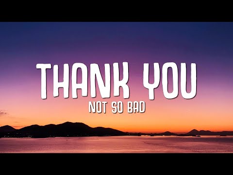 Thank You Not So Bad - Dimitri Vegas & Like Mike (Lyrics)