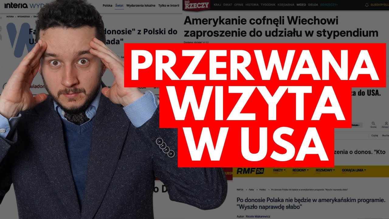Miałem być w USA. Zaproszenie odwołano. Dlaczego?