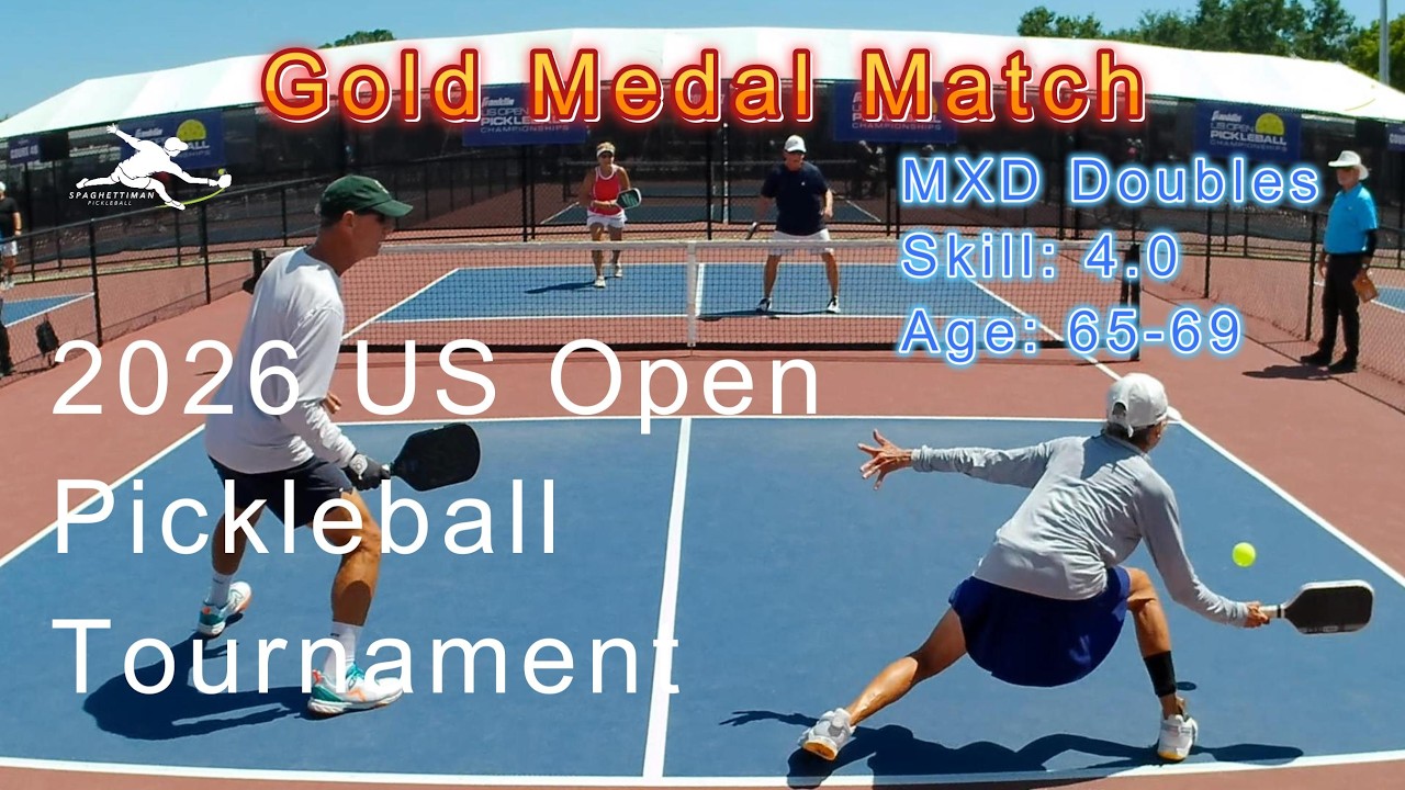 MXD Doubles Skill: 4.0, Age: 65-69 Gold Medal Pickleball Match - US Open 2026