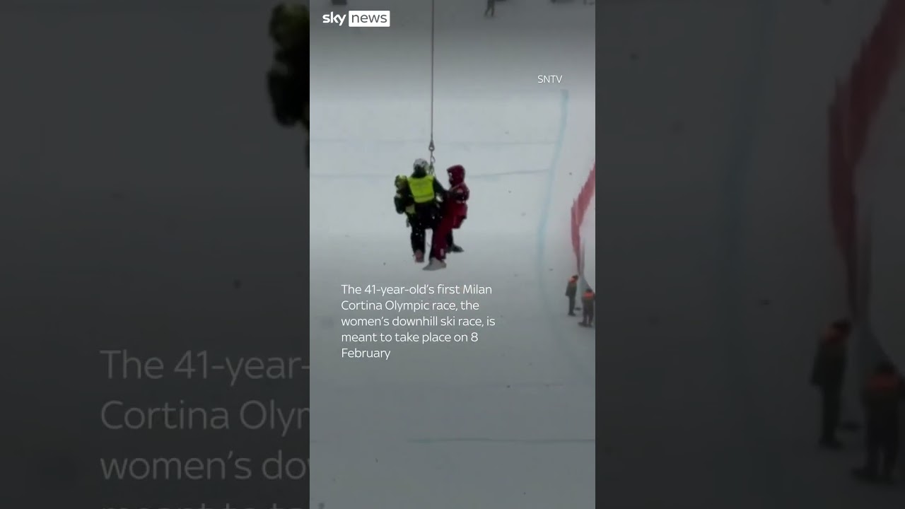 Skier crashes one week before Olympics