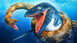 Титанобоа vs мозазавр || Эпическая битва двух самых больших рептилий всех времен