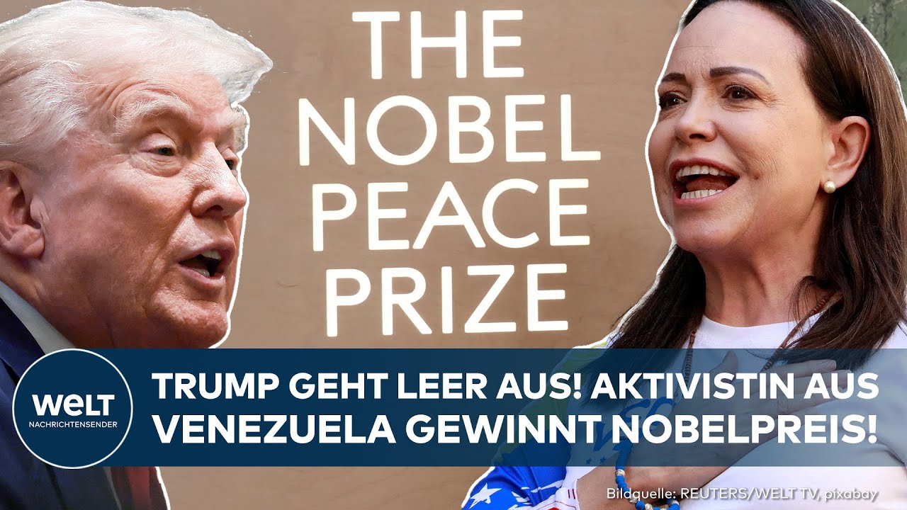 FRIEDENSNOBELPREIS: Nicht Trump, sondern Maria Corina Machado! Venezolanerin ausgezeichnet