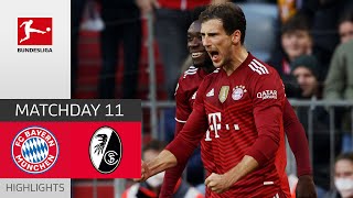 FC Bayern München — SC Freiburg 2-1 | Highlights | Matchday 11 – Bundesliga 2021/22