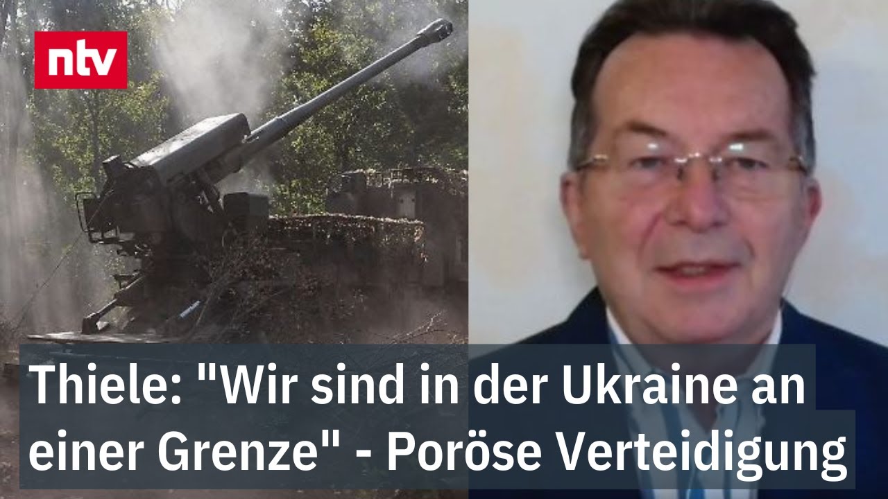 Thiele: "Wir sind in der Ukraine schon an einer Grenze" - Poröse Verteidigung