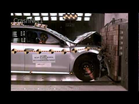 Teste de acidente de vídeo Volkswagen Passat B7 desde 2010